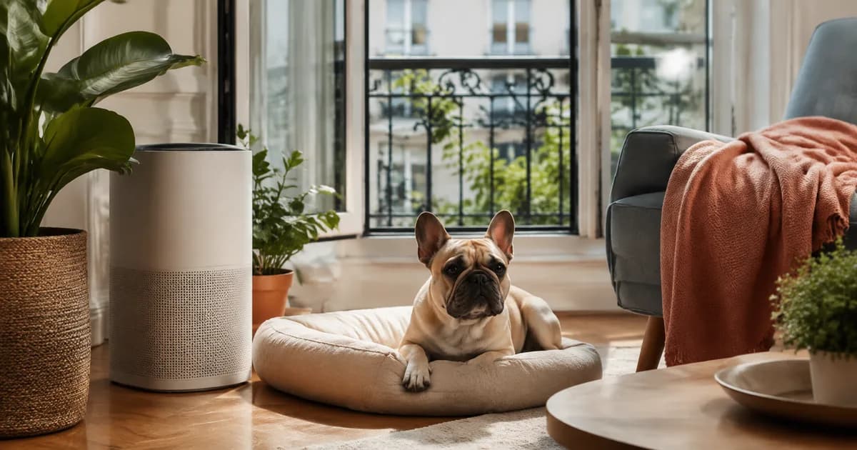 Qualité de l'air en appartement pour bouledogue français