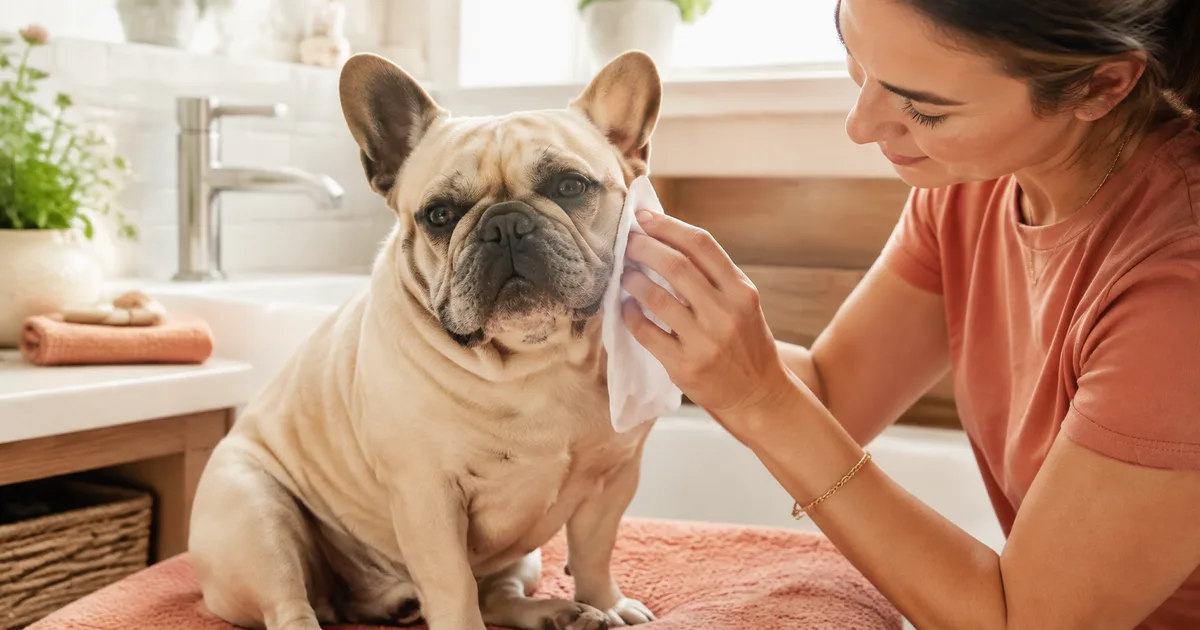 Hautfaltendermatitis bei Französischen Bulldoggen