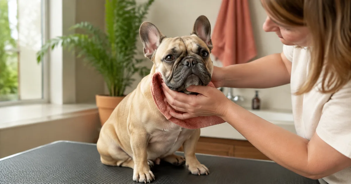 Hautfalteninfektionen der Französischen Bulldogge