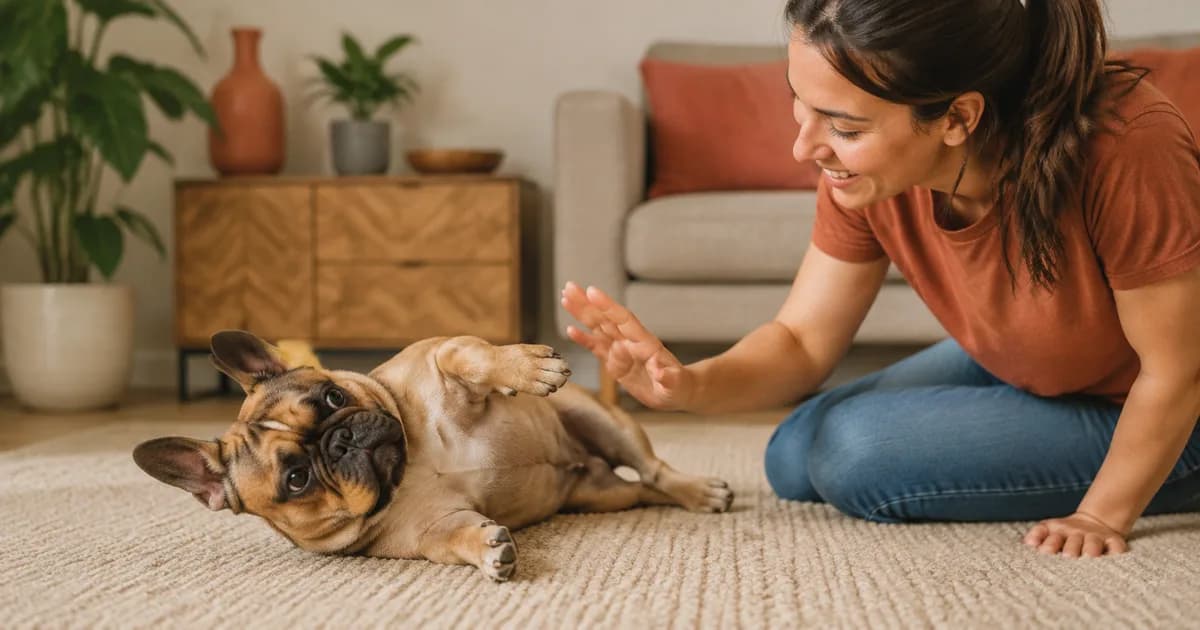 Totstellen beibringen: Französische Bulldogge