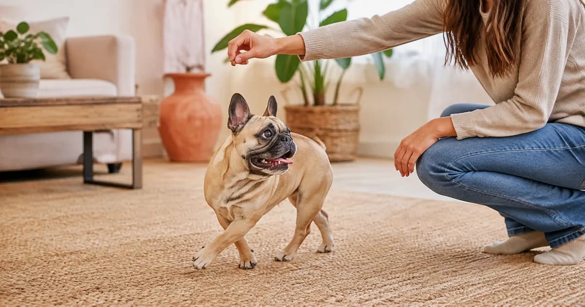 Drehung beibringen: Französische Bulldogge